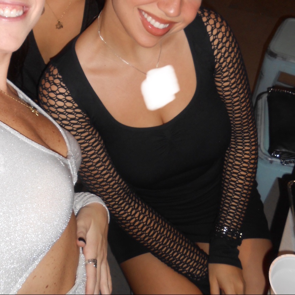 free people intimates black stretch top